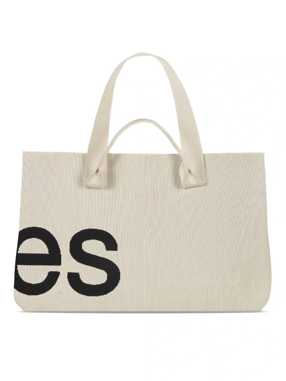 Curves Almond Knit Tote Bag